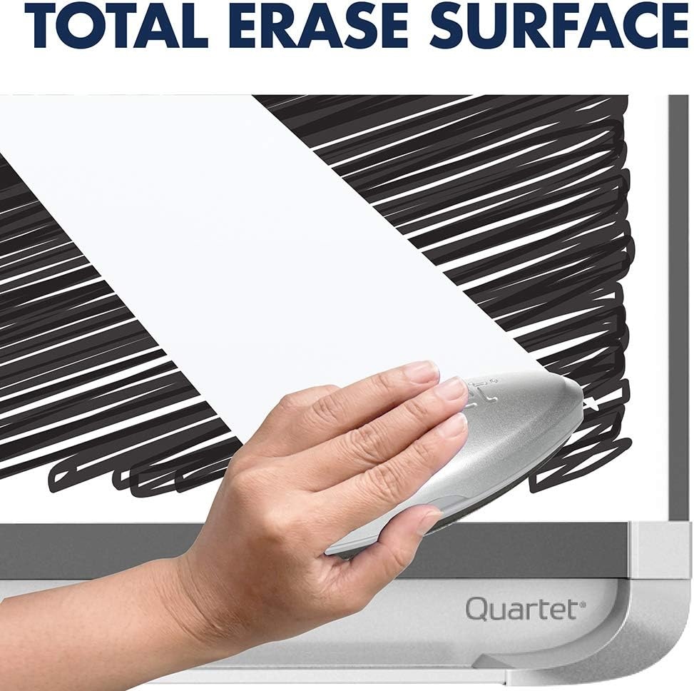 image:imageQuartet Easel Magnetic 6 x 4 Reversible WhiteboardFlipchart Prestige 2 Mobile Presentation Graphite Frame ECM64P224W x 36H
