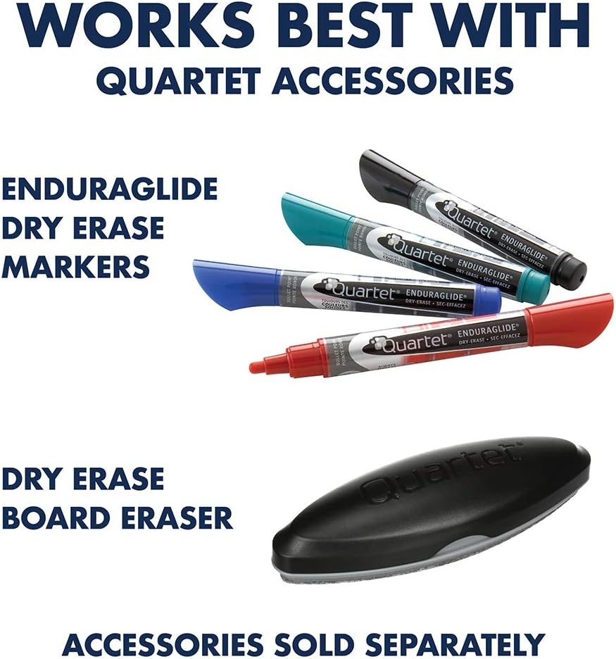 image:imageQuartet Easel Magnetic 6 x 4 Reversible WhiteboardFlipchart Prestige 2 Mobile Presentation Graphite Frame ECM64P272W x 48H