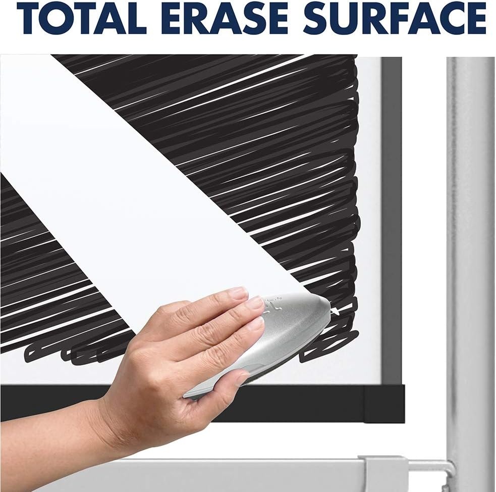 image:imageQuartet Easel Magnetic 6 x 4 Reversible WhiteboardFlipchart Prestige 2 Mobile Presentation Graphite Frame ECM64P272W x 48H