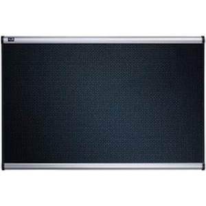 Quartet Bulletin Board, Foam, 4′ x 3′, Embossed, Hi-Density Fiberboard, Aluminum Frame, Black (B344A)(36″ x 48″)