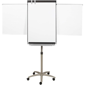 Quartet Easel, Magnetic, 6′ x 4′, Reversible, Whiteboard/Flipchart, Prestige 2 Mobile Presentation, Graphite Frame (ECM64P2)(24″W x 36″H)