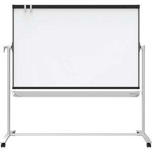 Quartet Easel, Magnetic, 6′ x 4′, Reversible, Whiteboard/Flipchart, Prestige 2 Mobile Presentation, Graphite Frame (ECM64P2)(72″W x 48″H)